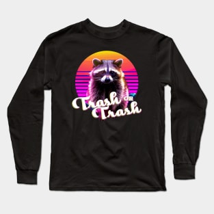 trick or trash - retrowave Long Sleeve T-Shirt